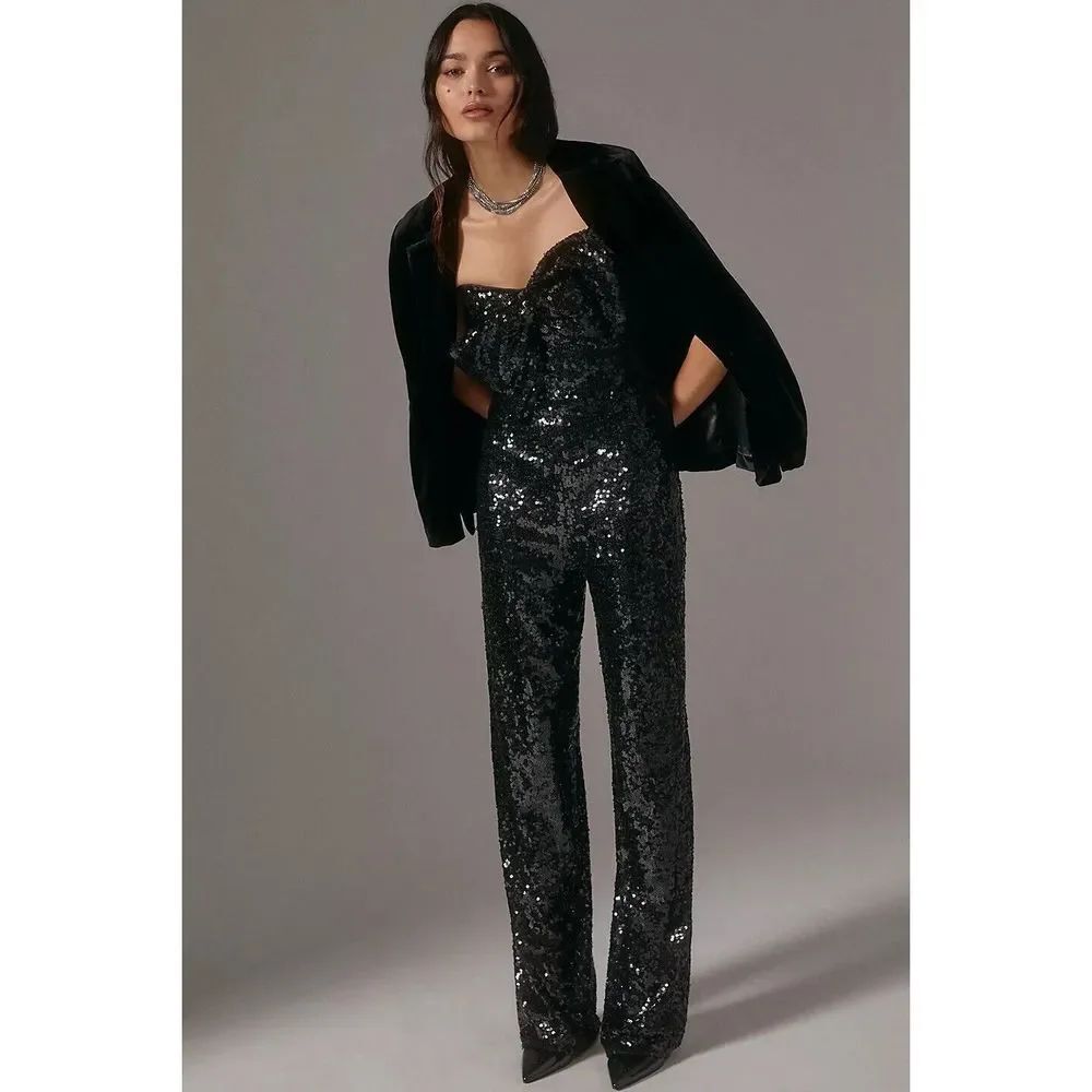 AnthropologieโHutch Bow Jumpsuit